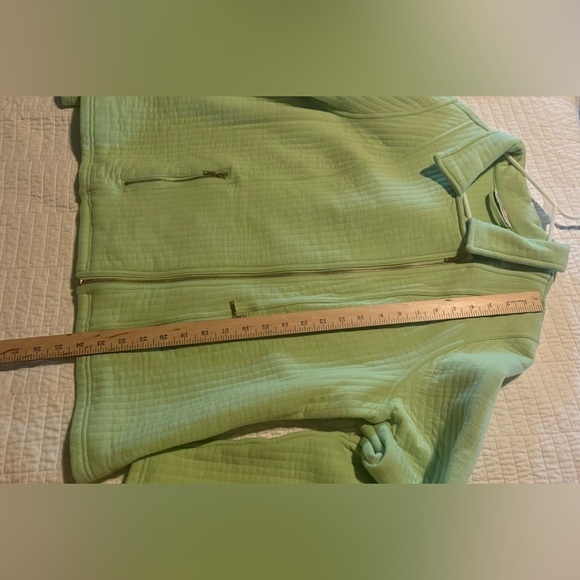 Isaac Mizrahi Live Green Quilted Jacket Sz XL - Picture 10 of 10